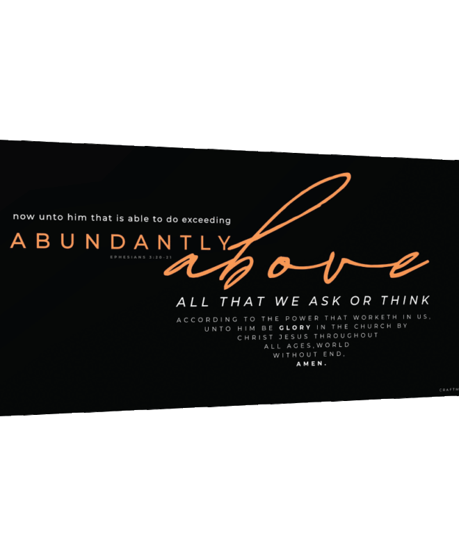 [ABUNDANTLY ABOVE] - Inspirational Wall Decor Item