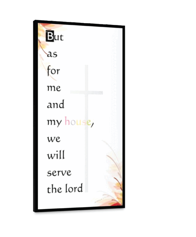 AS FOR ME- Inspirational Wall Decor Item