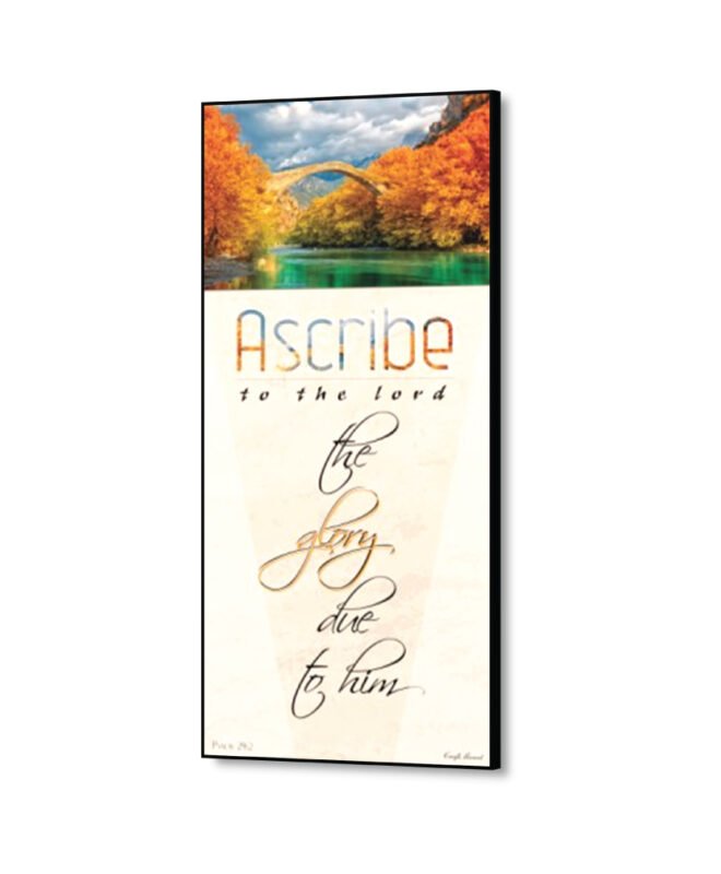 Ascribe to the LORD- Inspirational Wall Decor Item