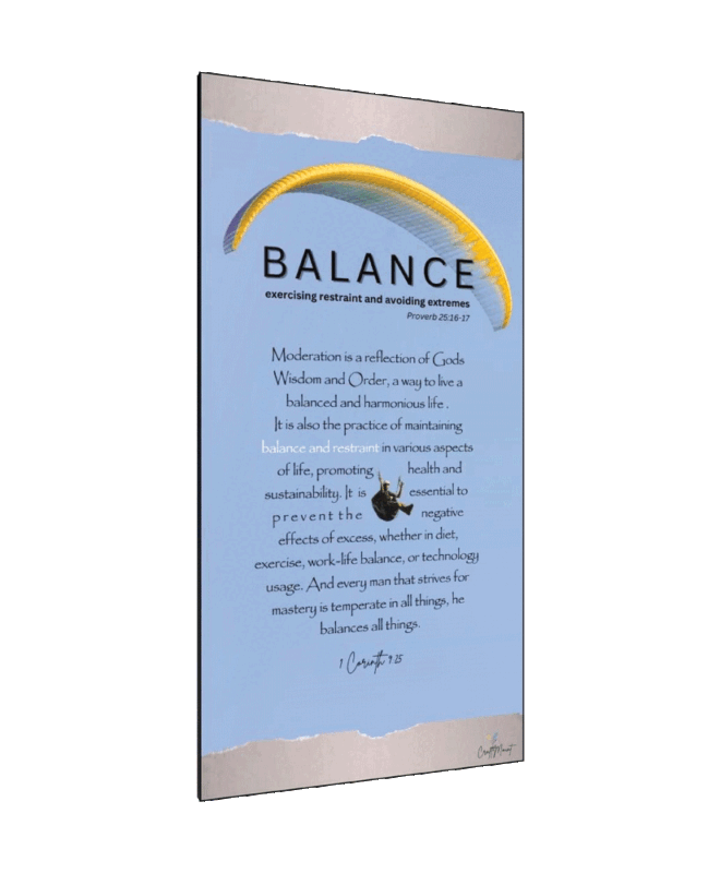 Balance Inspirational Wall Decor Item
