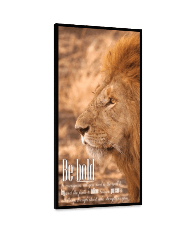 BE BOLD- Inspirational Wall Decor Item