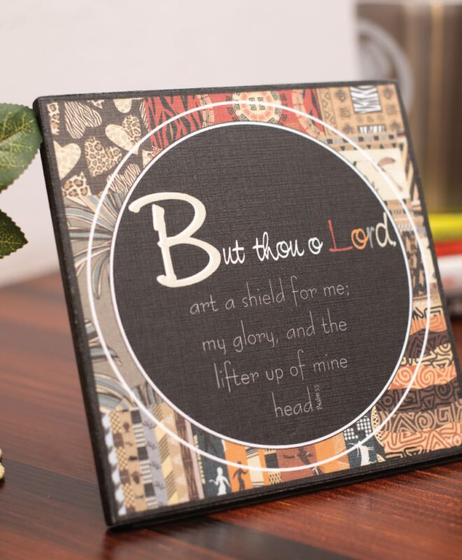 BUT THOU O LORD- Inspirational Wall Decor Item