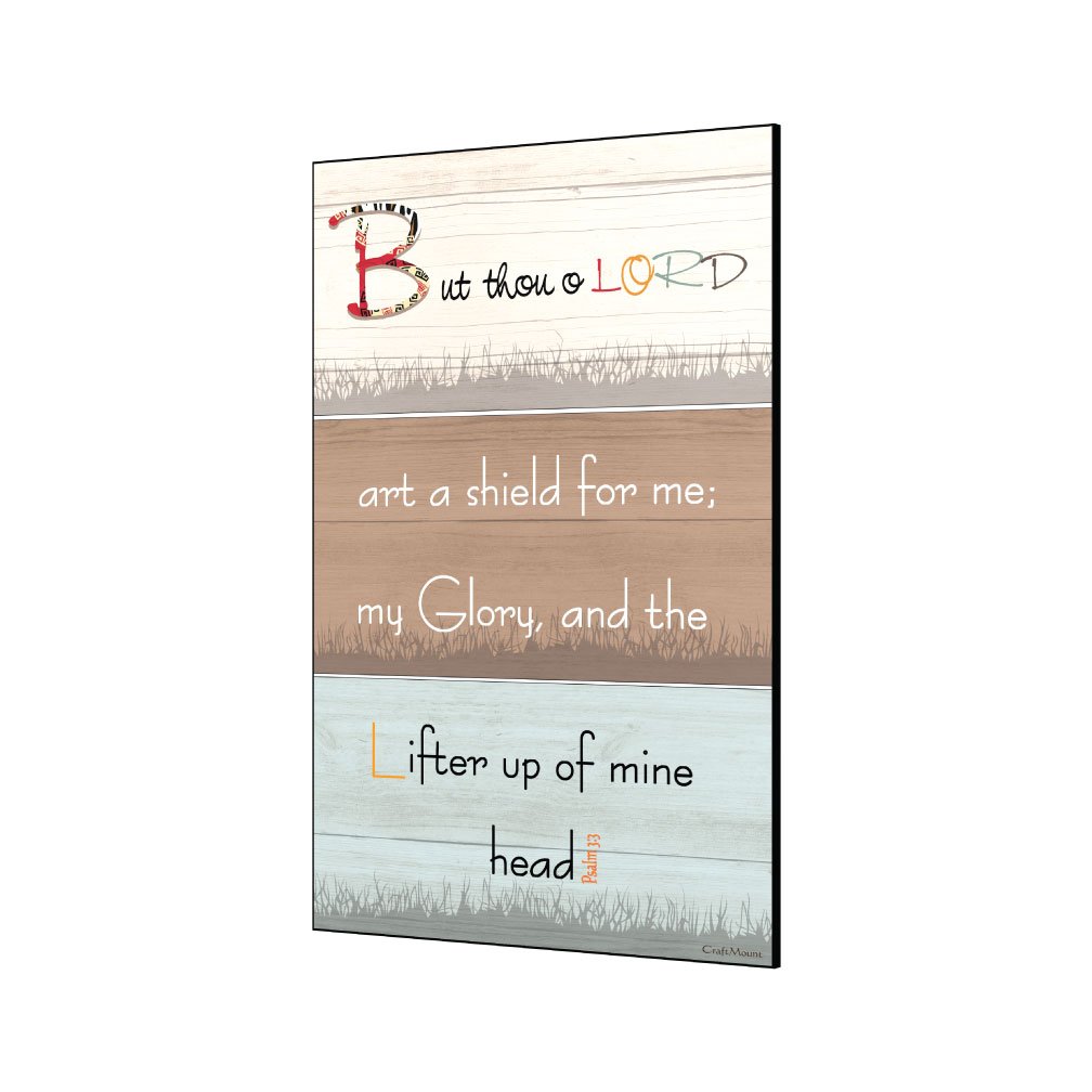 But Thou O Lord 2 - Inspirational Wall Decor Item
