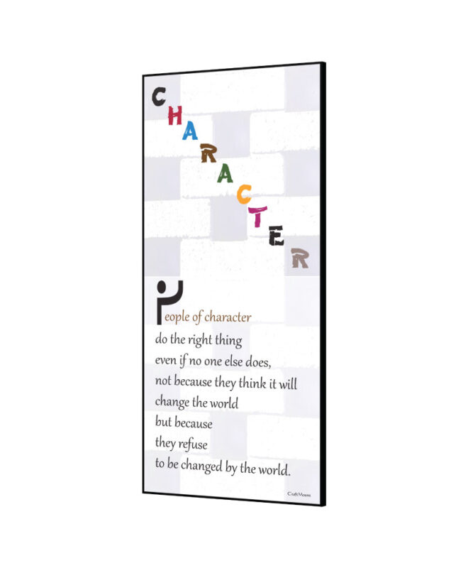 CHARACTER- Inspirational Wall Decor Item