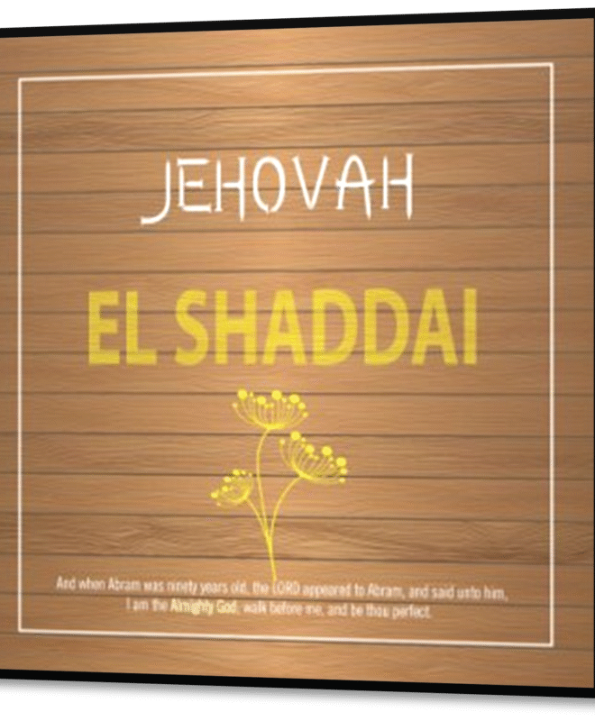 Jehova-Elshaddai - Inspirational Wall Decor Item