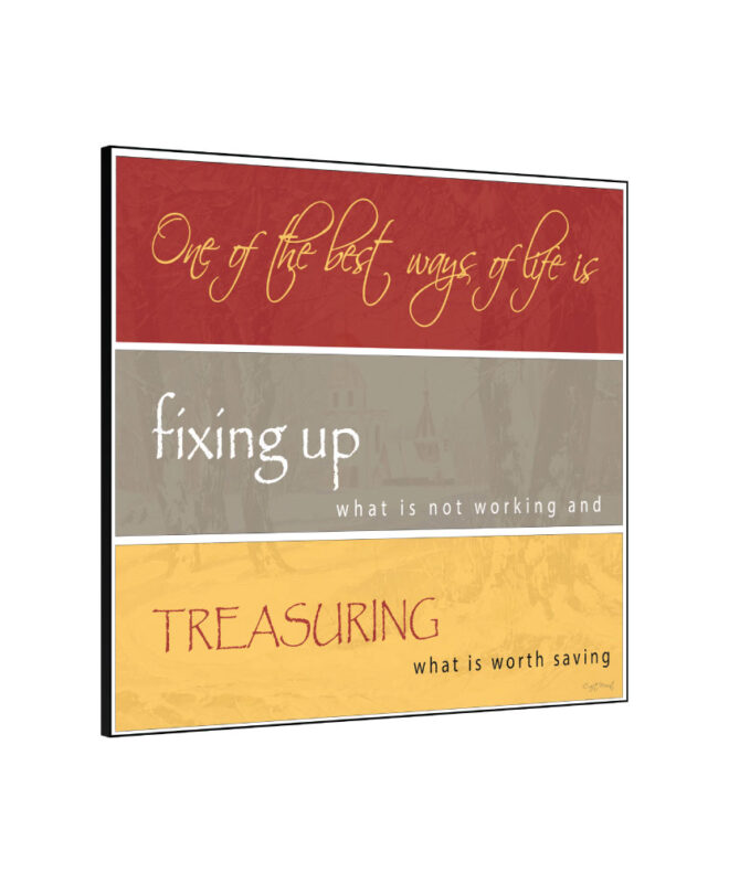Fixing Up- Inspirational Wall Decor Item