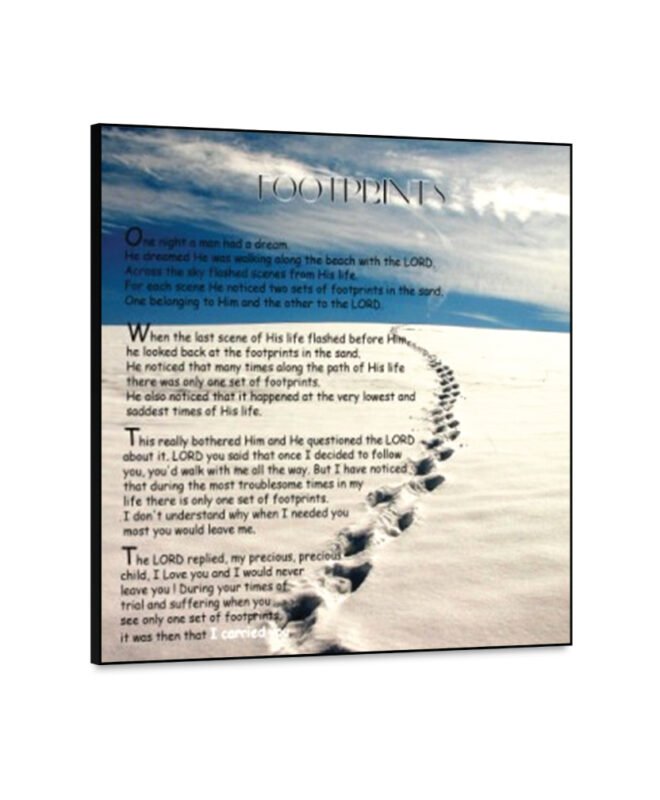 Footprint Sand- Inspirational Wall Decor Item