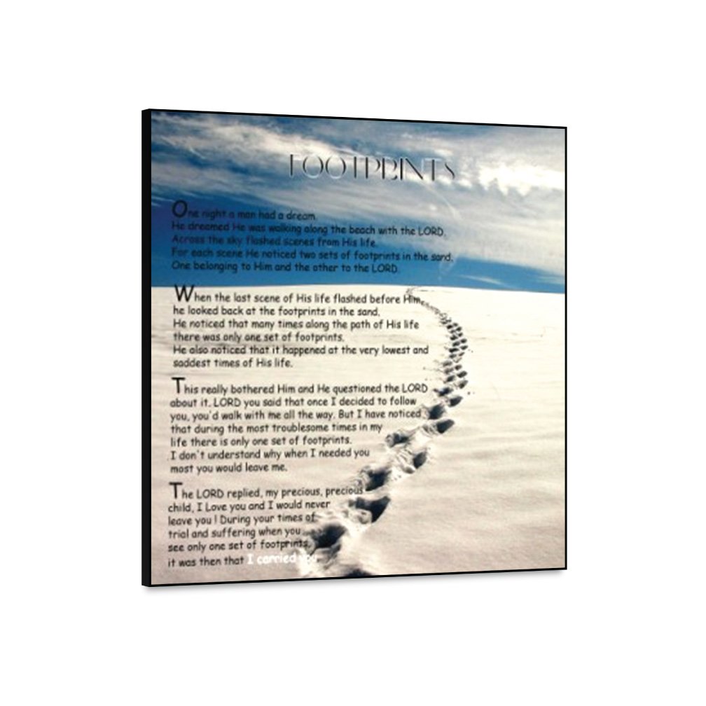 Footprint Sand- Inspirational Wall Decor Item