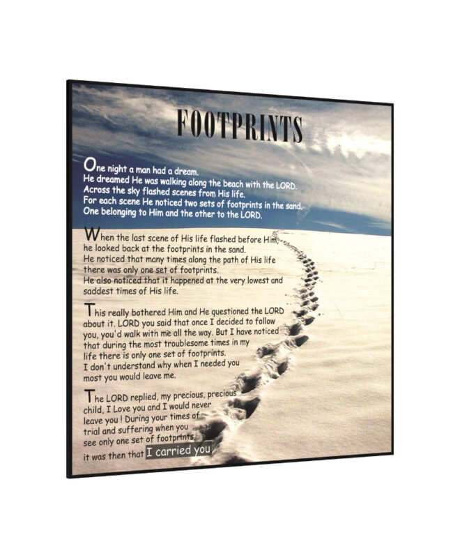 Footprint Sand- Inspirational Wall Decor Item