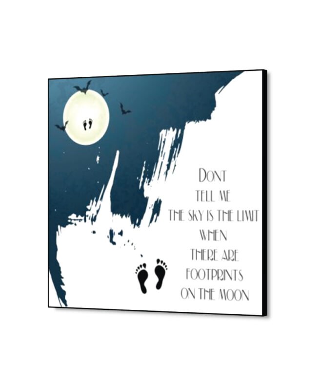 Footprint Moon - Inspirational Wall Decor Item