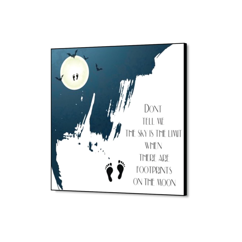 Footprint Moon - Inspirational Wall Decor Item