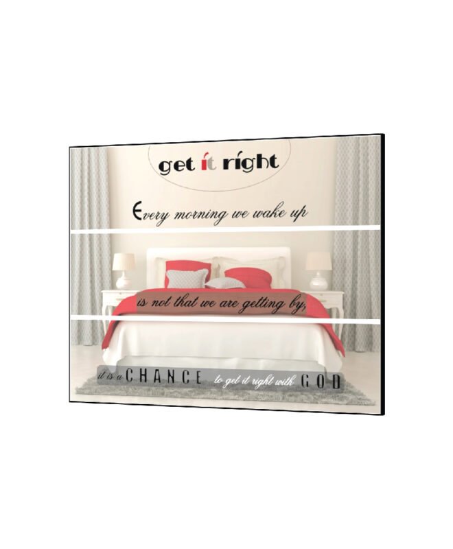 Get it right - Inspirational Wall Decor Item