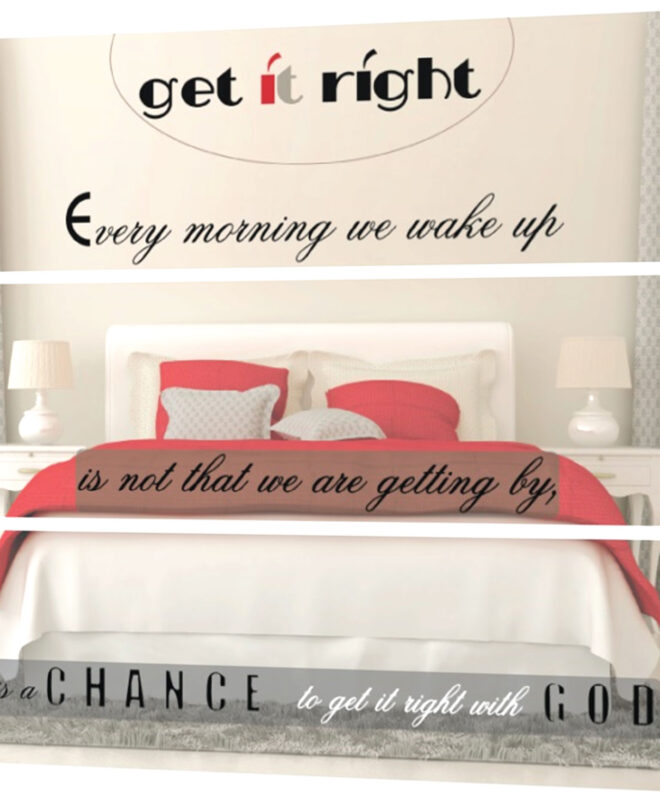 Get it right - Inspirational Wall Decor Item