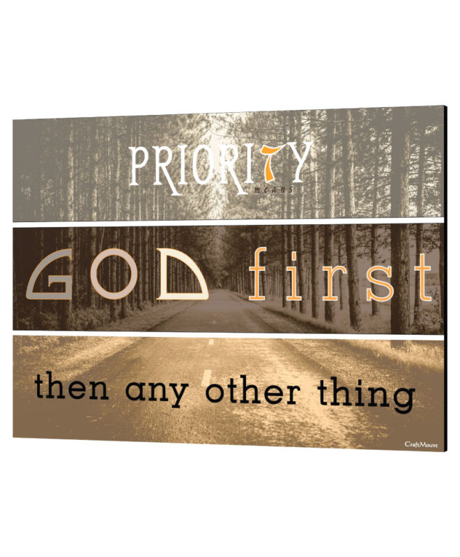 GOD FIRST- Inspirational Wall Decor Item