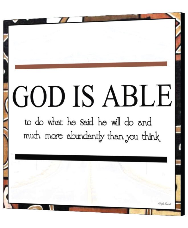 GOD IS ABLE- Inspirational Wall Decor Item