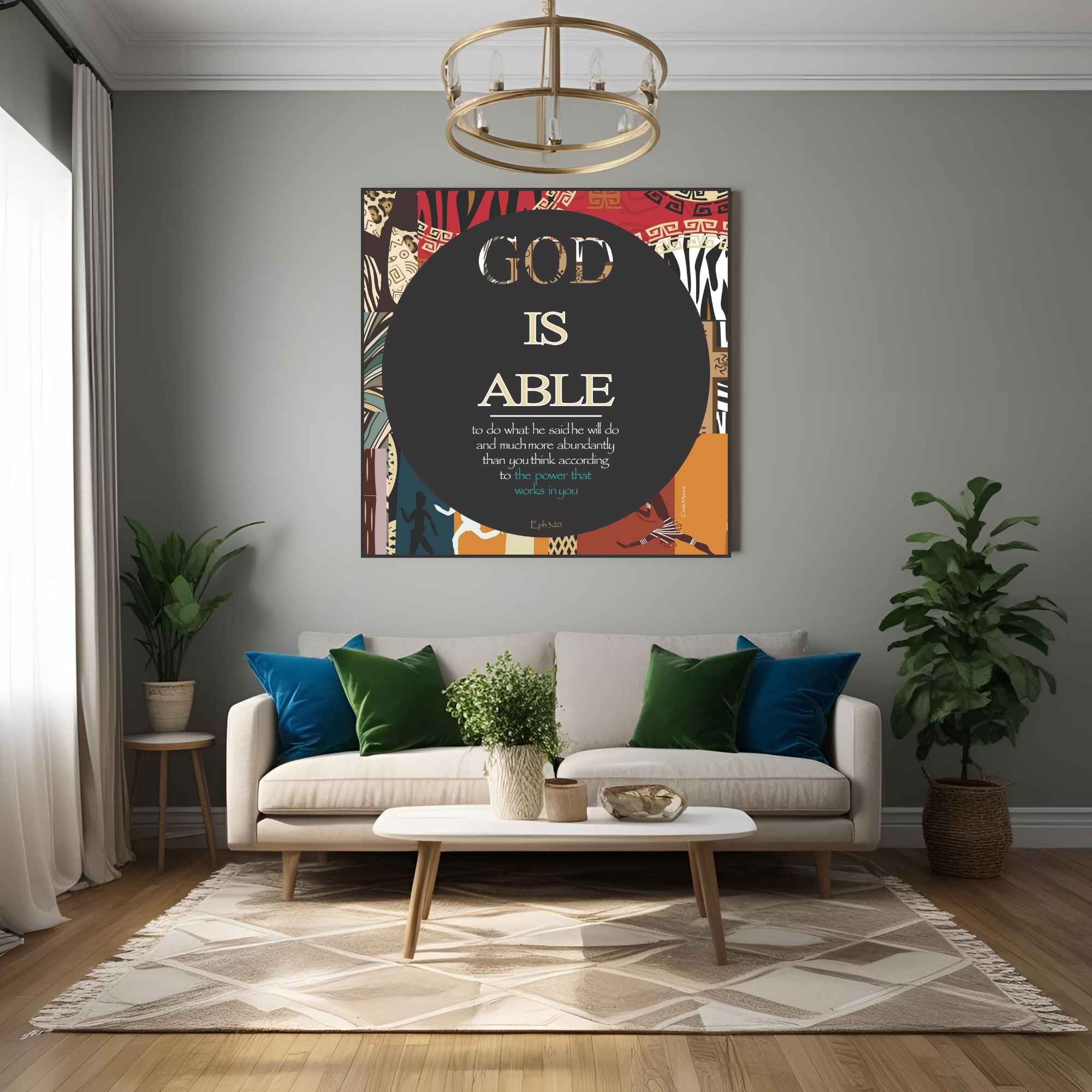 GOD IS ABLE- Inspirational Wall Decor Item