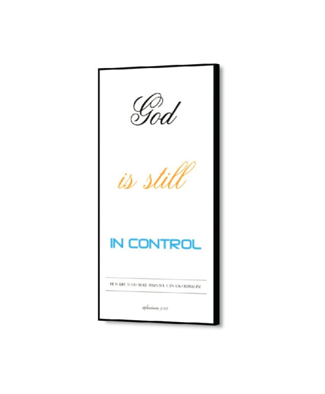 God-is-still-in-control - Inspirational Wall Decor Item