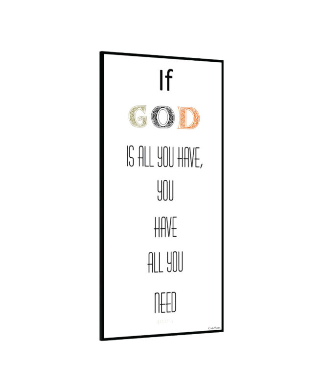 If-God - Inspirational Wall Decor Item