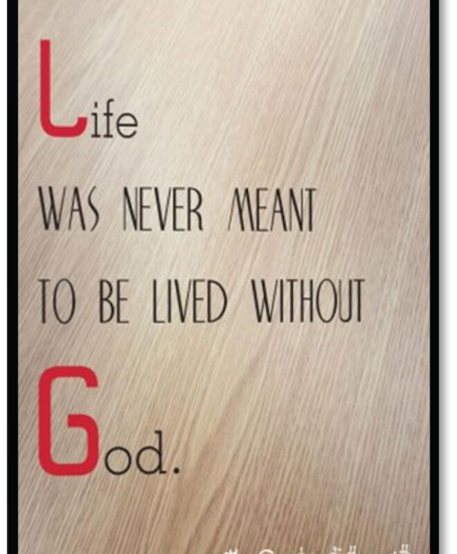 Life-was-never - Inspirational Wall Decor Item