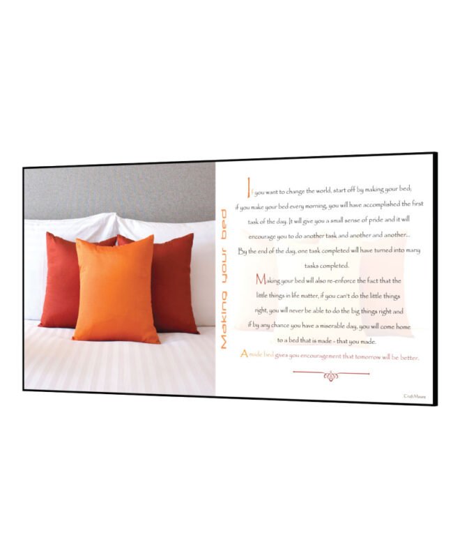 [Making-your-bed] - Inspirational Wall Decor Item