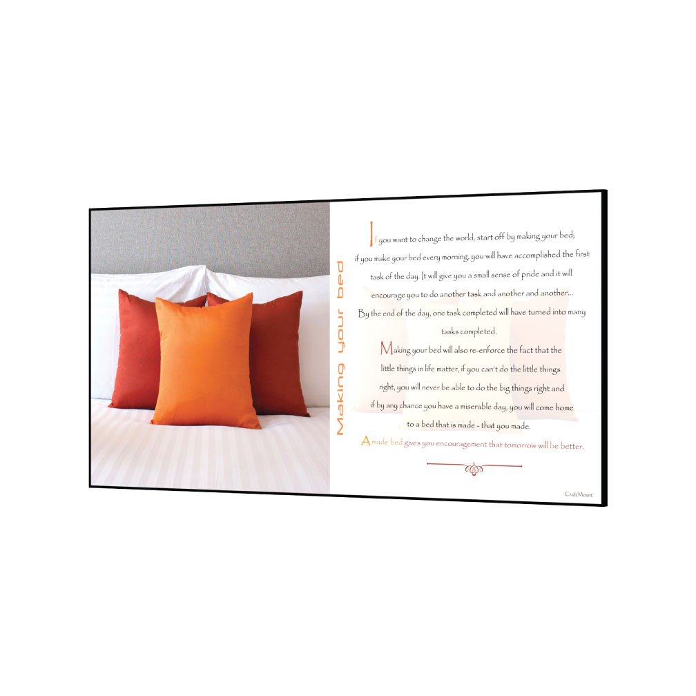 [Making-your-bed] - Inspirational Wall Decor Item