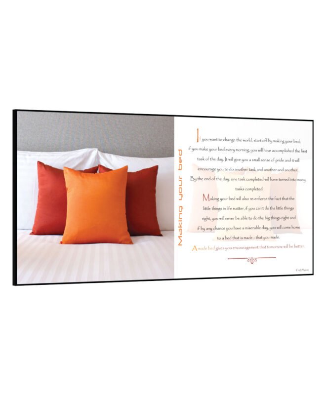 [Making-your-bed] - Inspirational Wall Decor Item