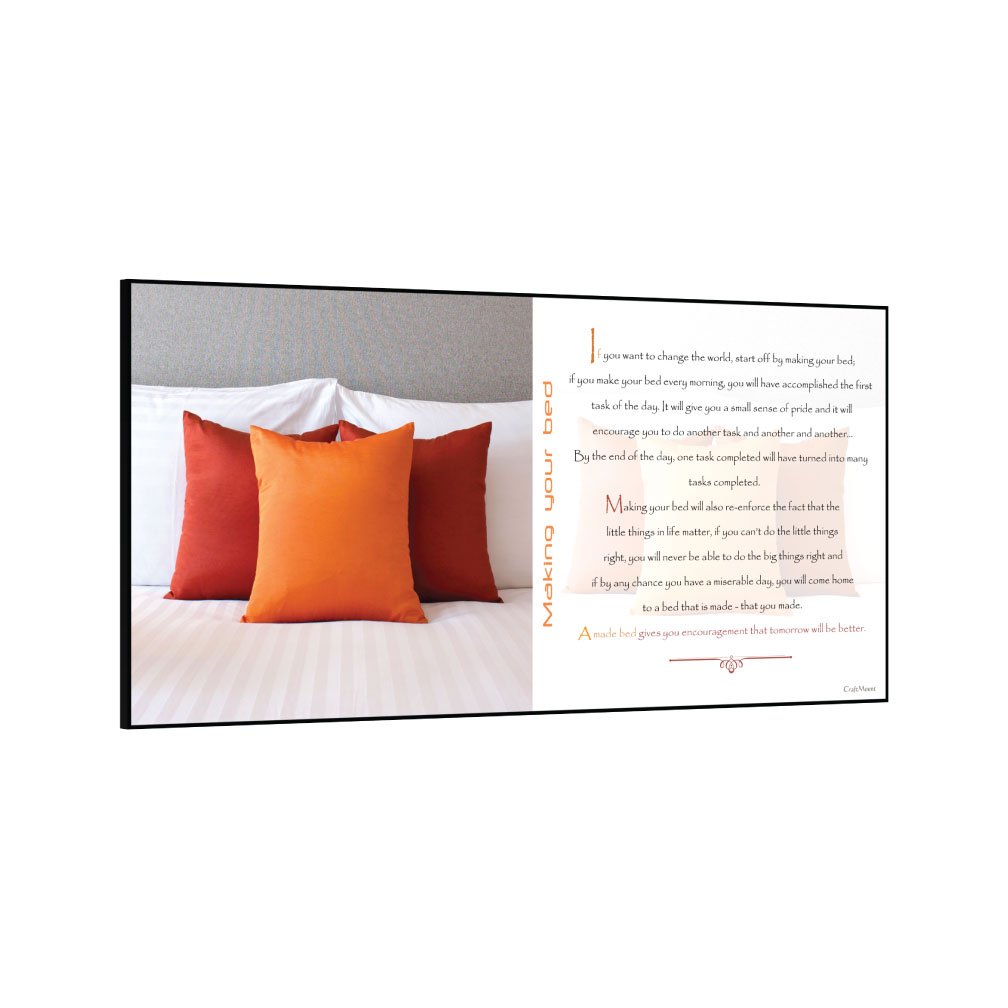 [Making-your-bed] - Inspirational Wall Decor Item