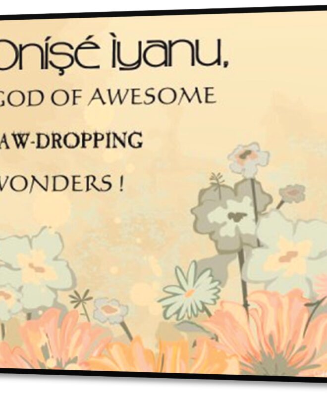 ONISE-IYANU- Inspirational Wall Decor Item