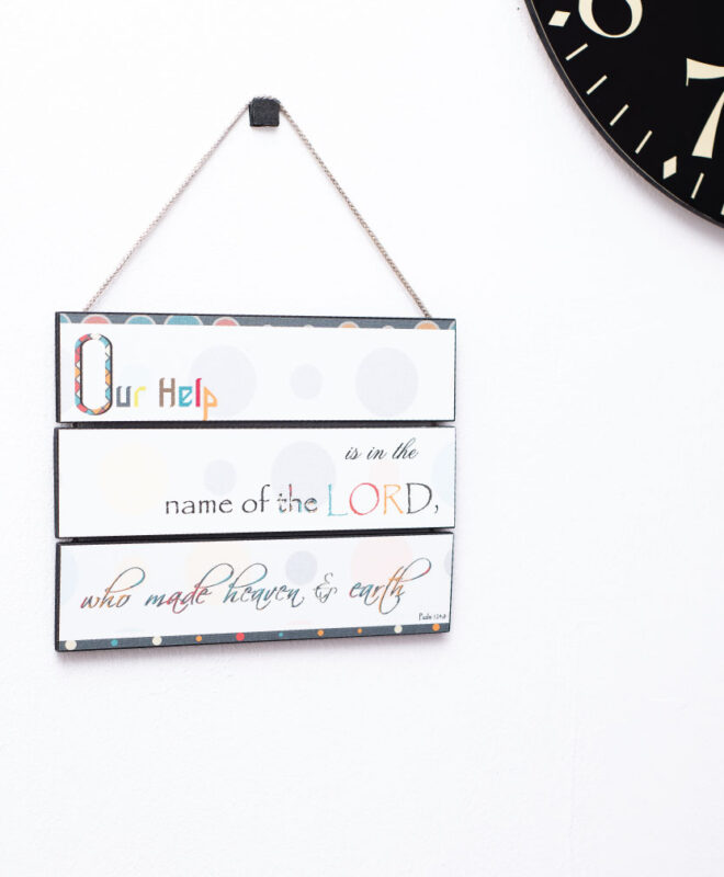 Our Help- Inspirational Wall Decor Item
