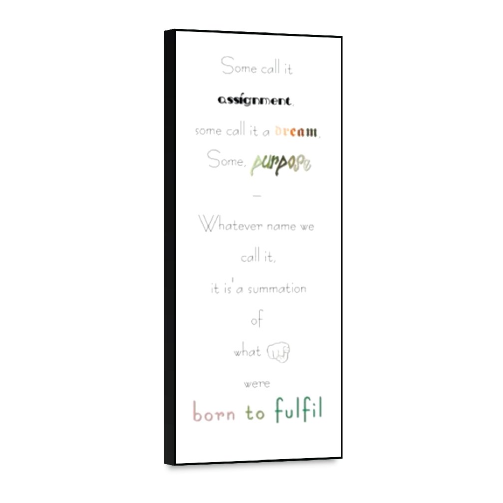 [Purpose]- Inspirational Wall Decor Item