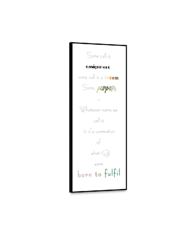 Purpose- Inspirational Wall Decor Item