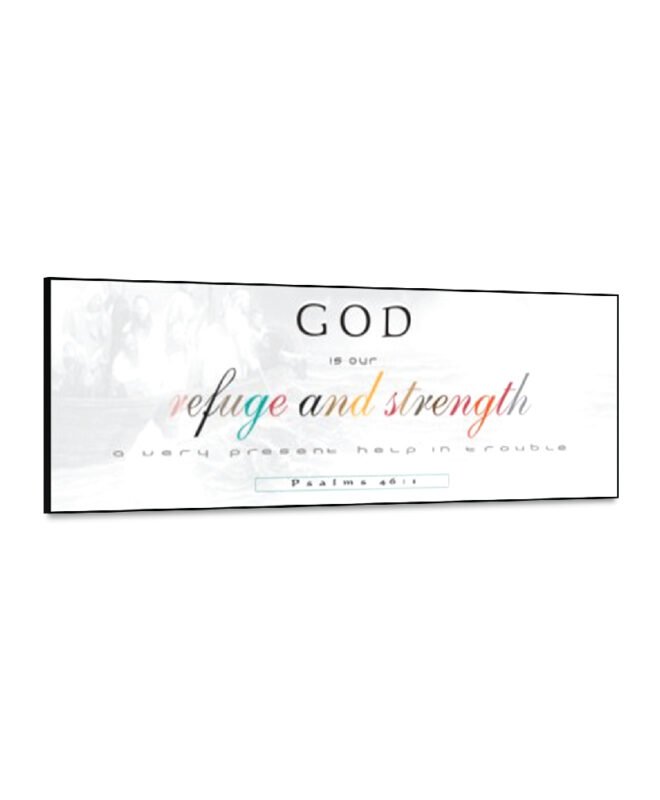 Refuge and Strength- Inspirational Wall Decor Item