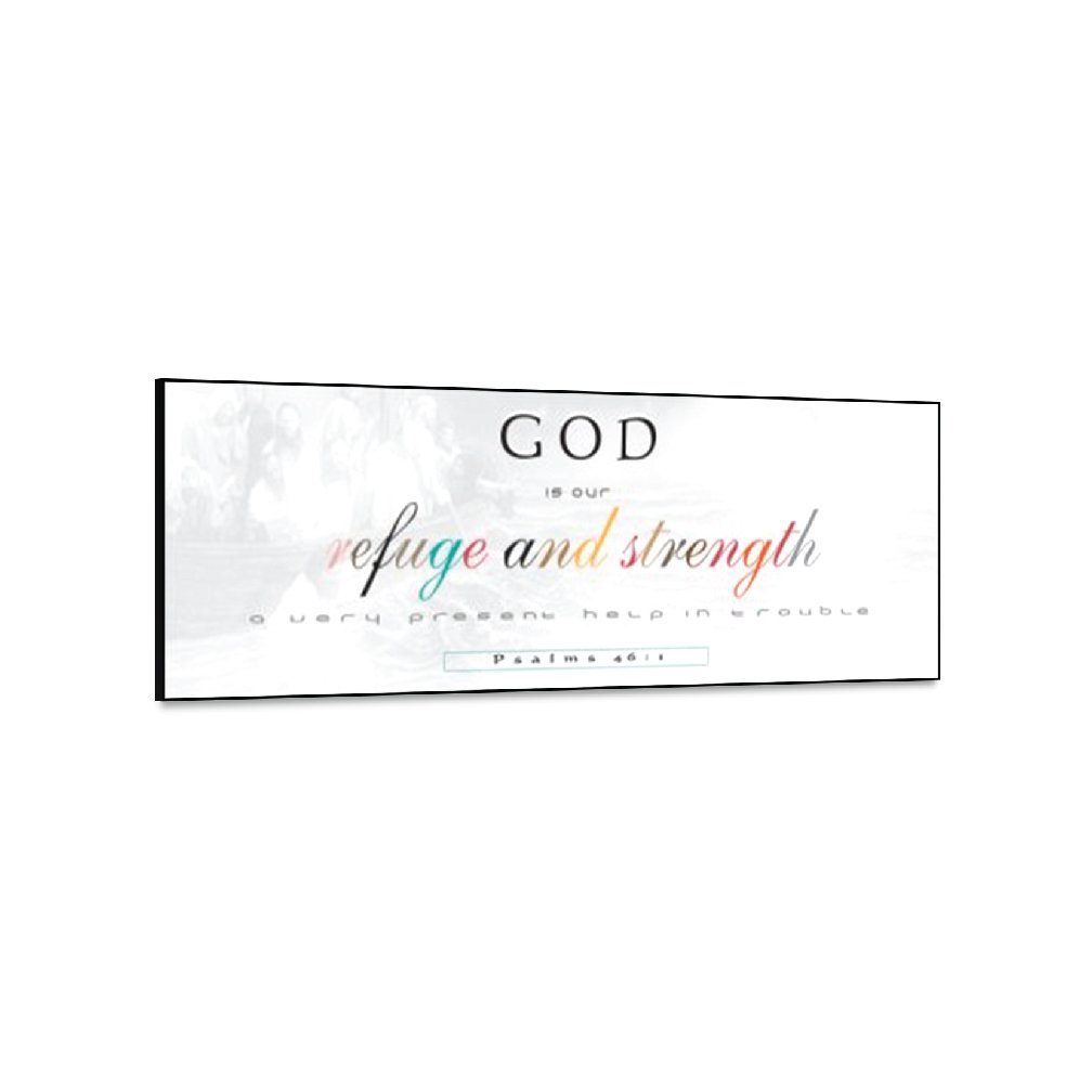Refuge and Strength- Inspirational Wall Decor Item