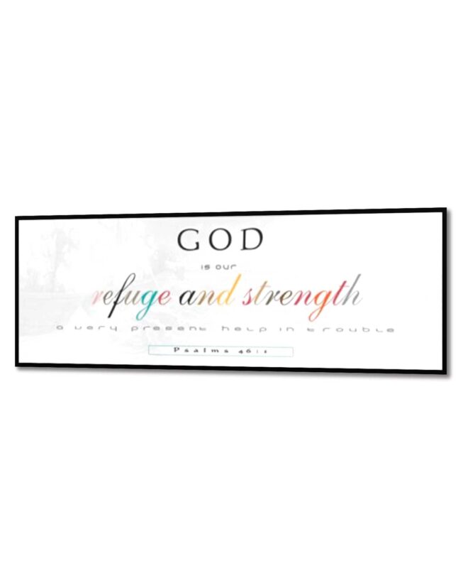 Refuge and Strength- Inspirational Wall Decor Item