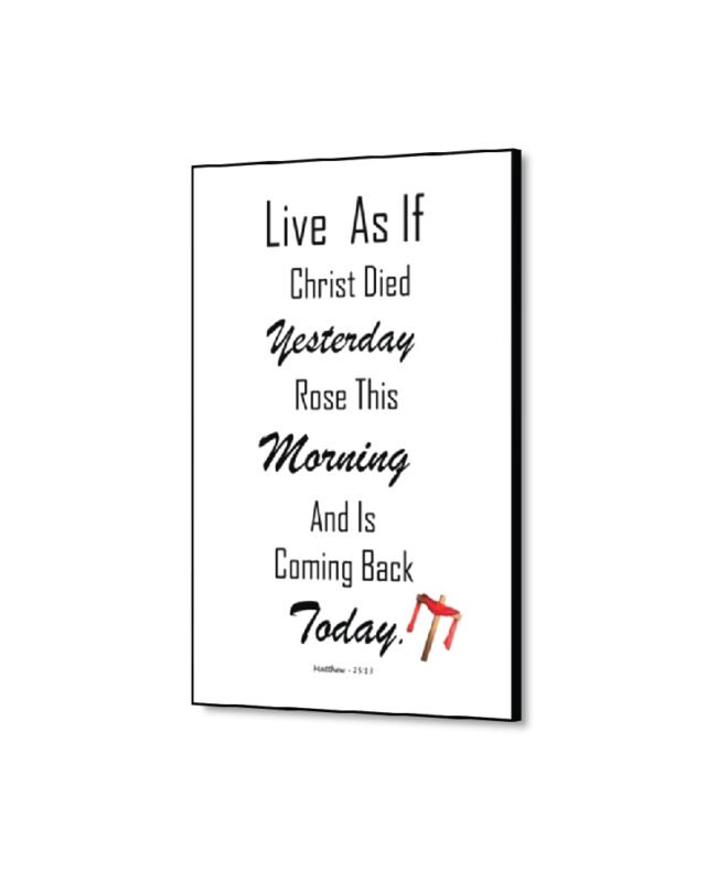 Live-as-if - Inspirational Wall Decor Item