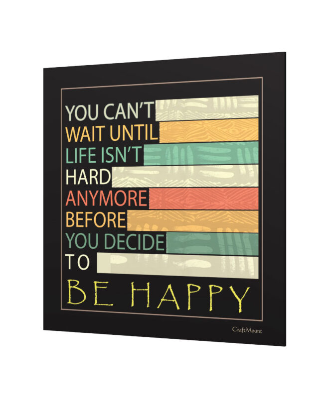 [Be Happy ] Inspirational Wall Decor Item