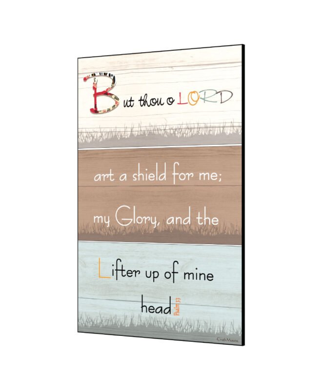 [But thou o Lord-Split] - Inspirational Wall Decor Item