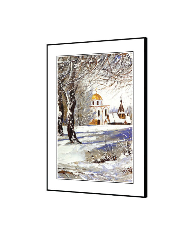 [Church in Snow] - Inspirational Wall Decor Item