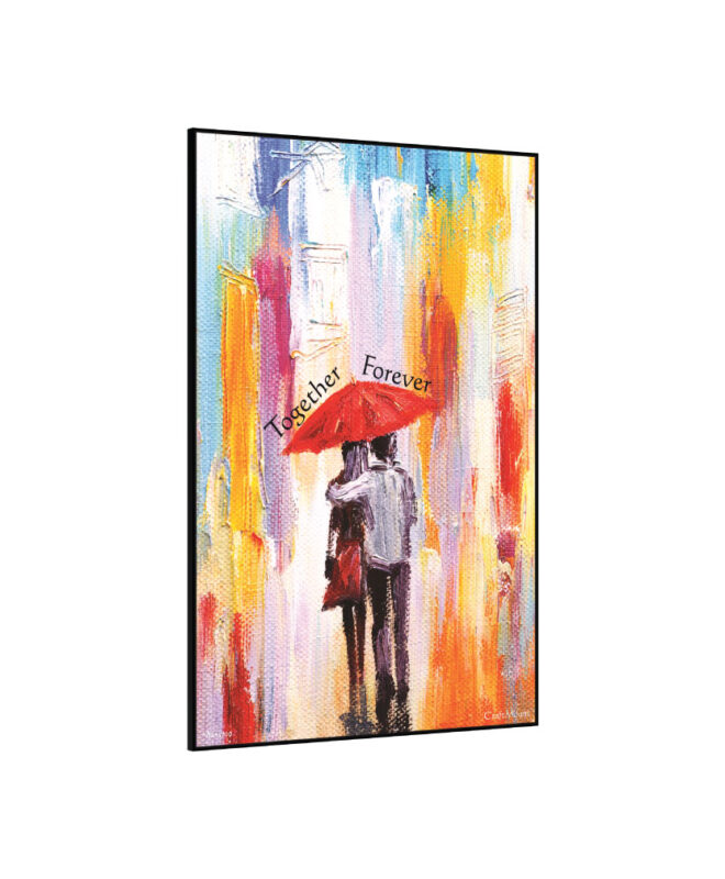 [Couple in the rain] - Inspirational Wall Decor Item