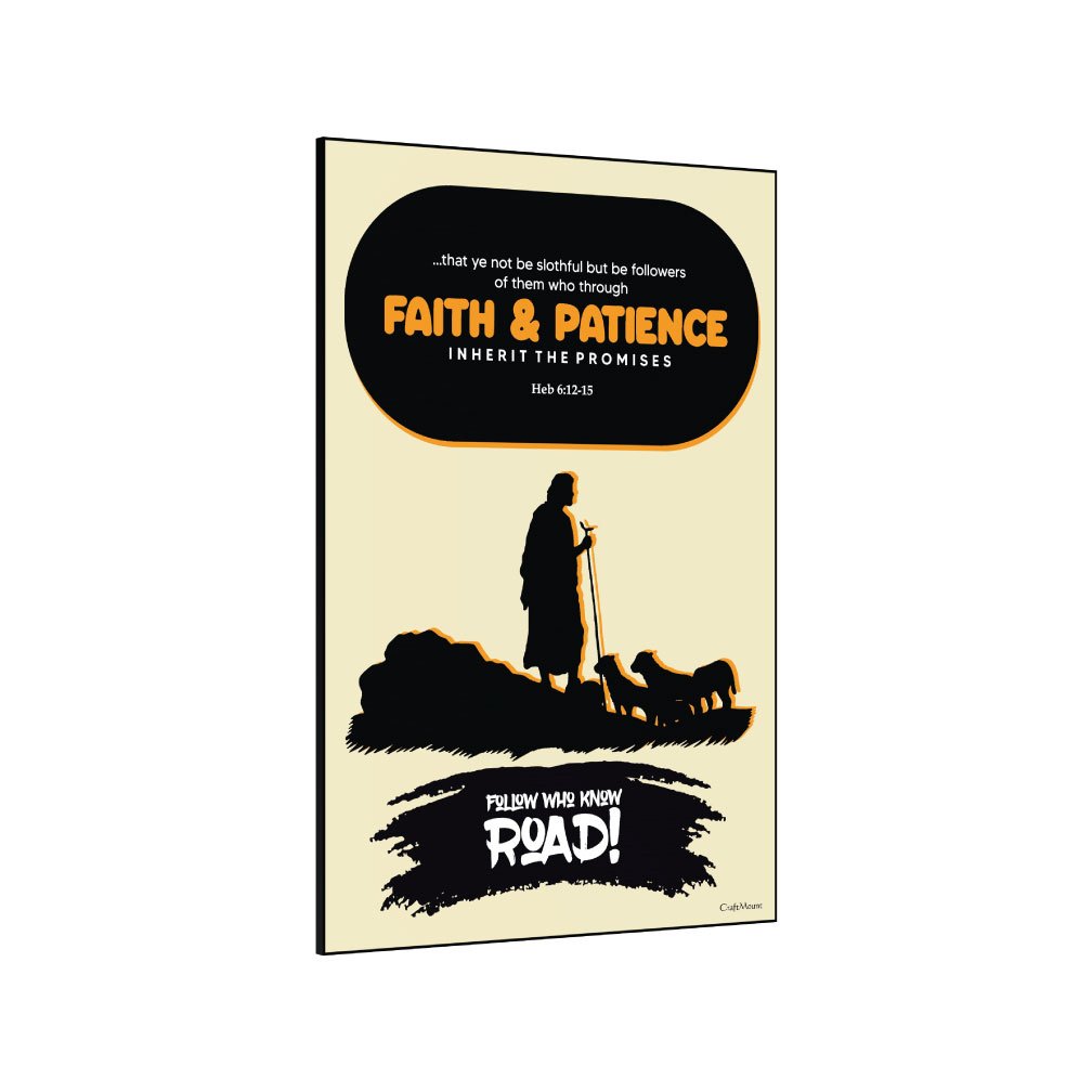 [Faith and Patience 2] - Inspirational Wall Decor Item
