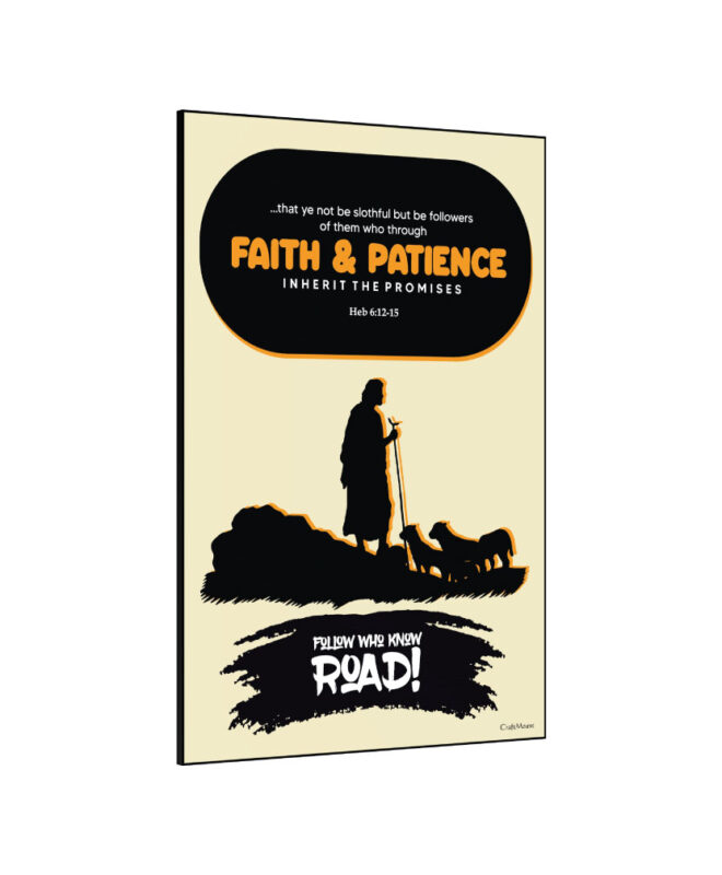[Faith and Patience] - Inspirational Wall Decor Item