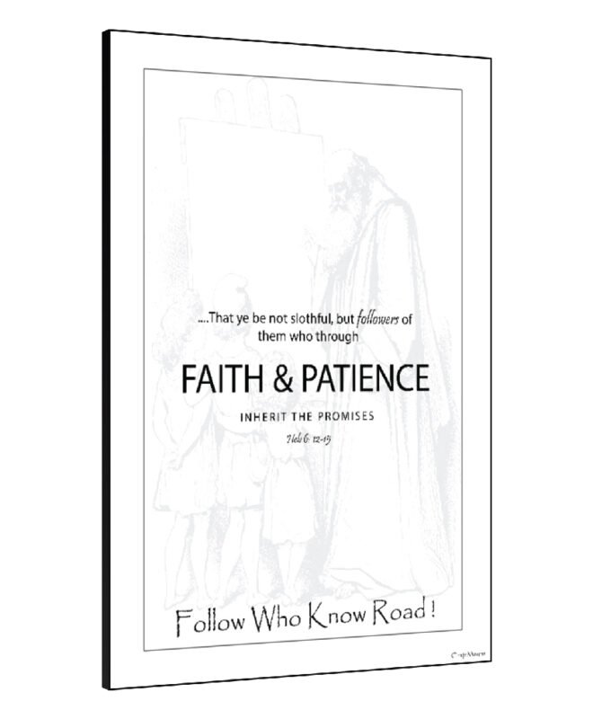 [Faith and Patience] - Inspirational Wall Decor Item