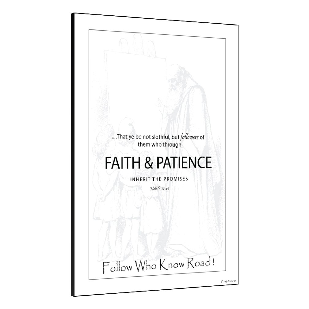 [Faith and Patience] - Inspirational Wall Decor Item