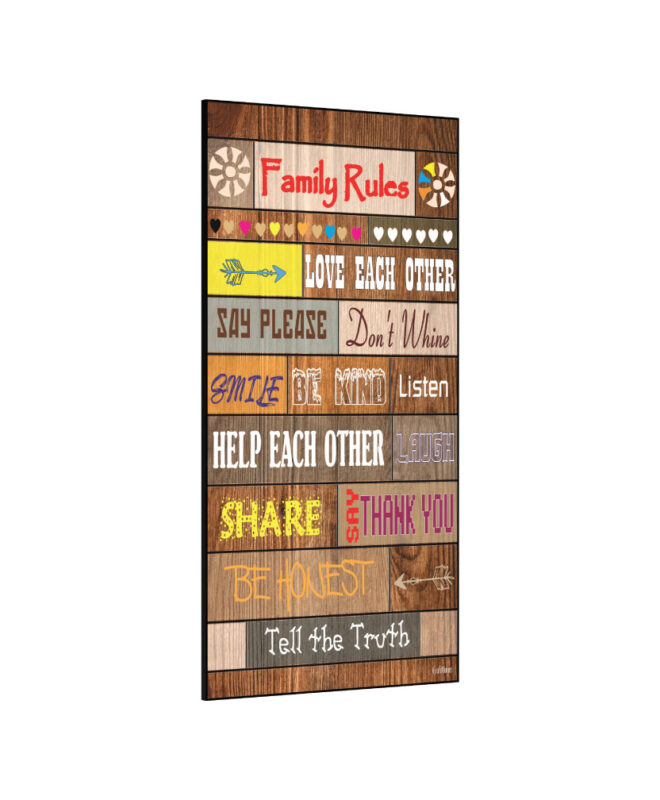 Family Rule - Inspirational Wall Decor Item