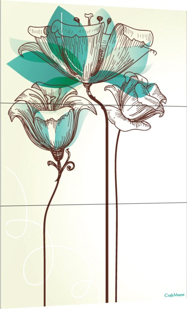 Green Grey Rose - Inspirational Wall Decor Item