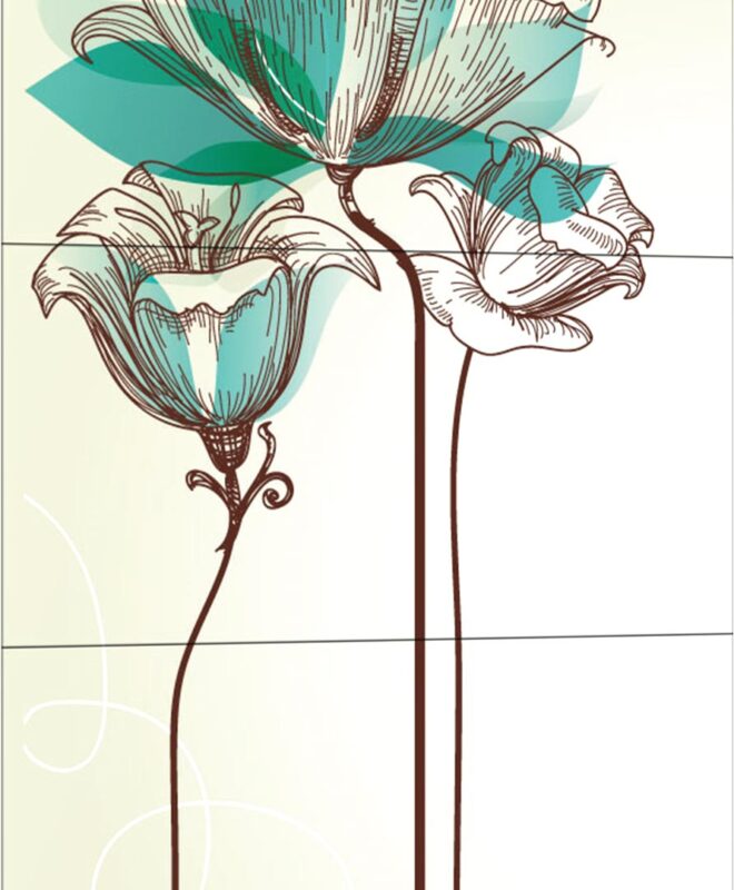 Green Grey Rose - Inspirational Wall Decor Item
