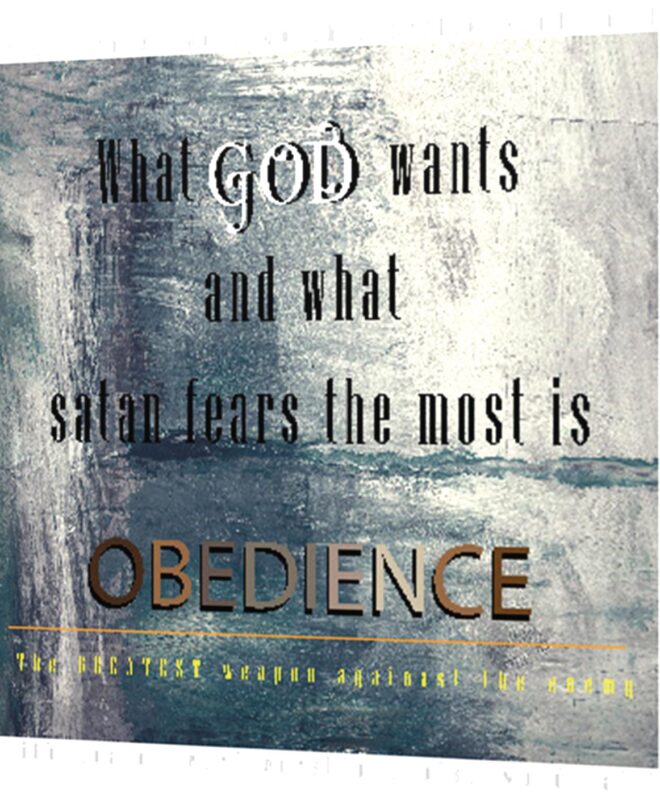 [ Obedience ] Inspirational Wall Decor Item