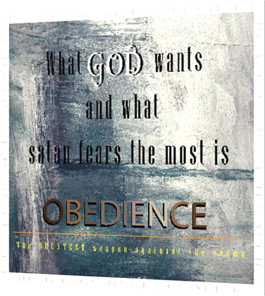 [ Obedience ] Inspirational Wall Decor Item