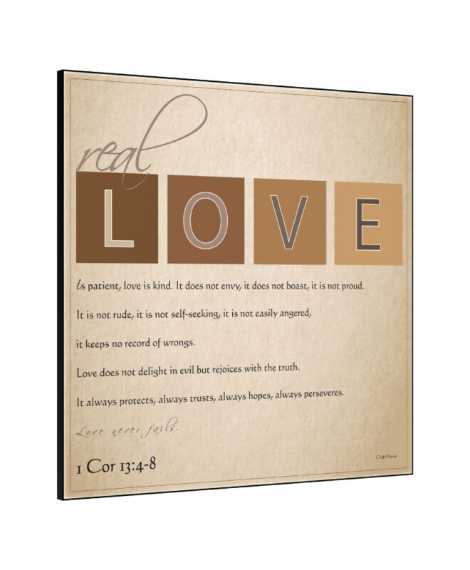 [Real Love] Inspirational Wall Decor Item