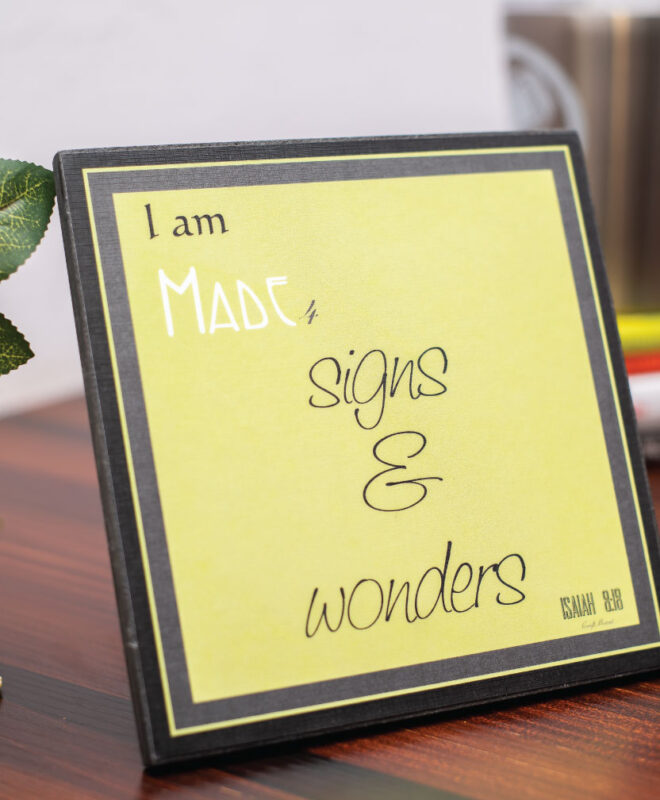 [Signs and Wonders ]- Inspirational Wall Decor Item